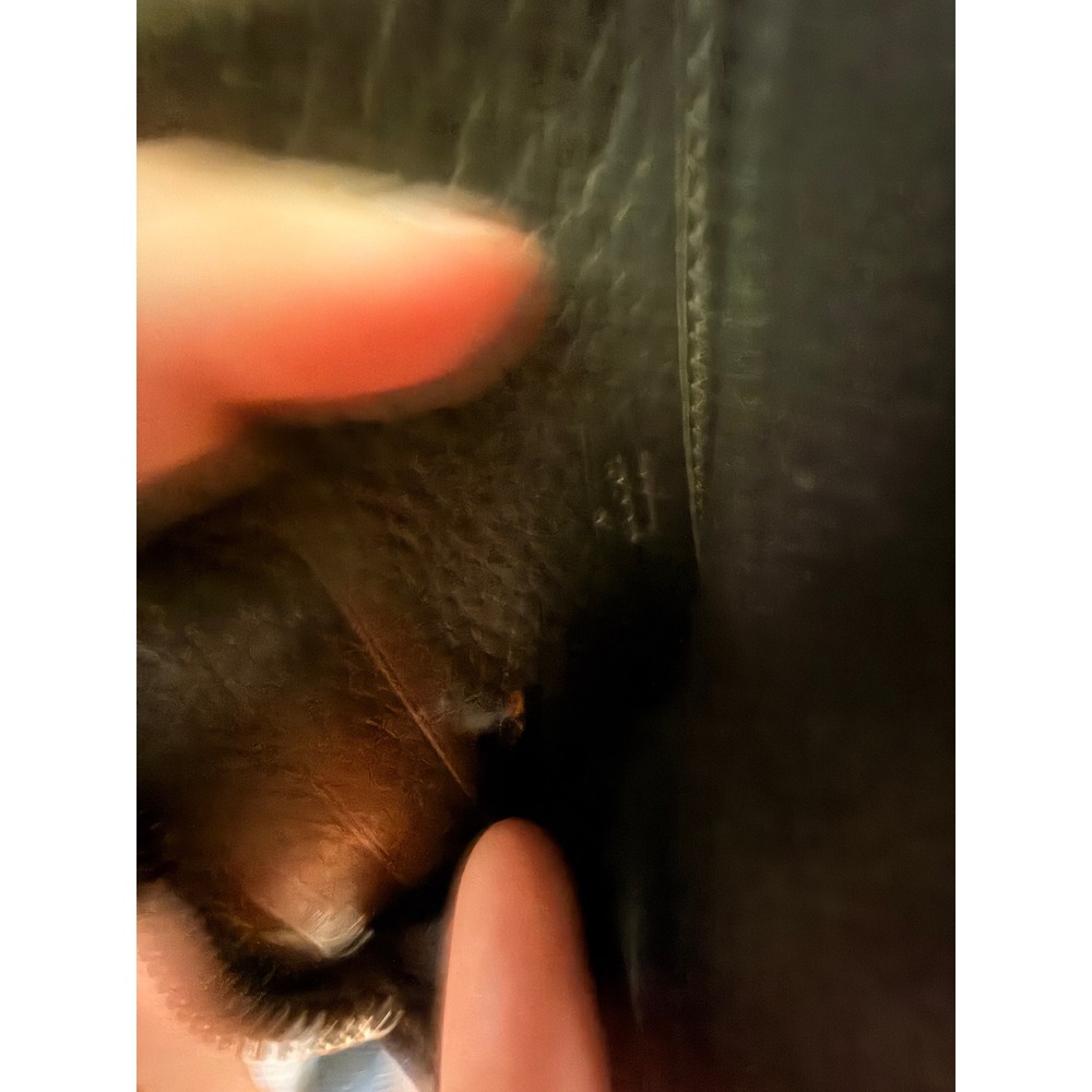 Gucci Bamboo Tassel Zip Around Wallet Bronze Metallic Pebbled Leather 307984 - Picture 8 of 10